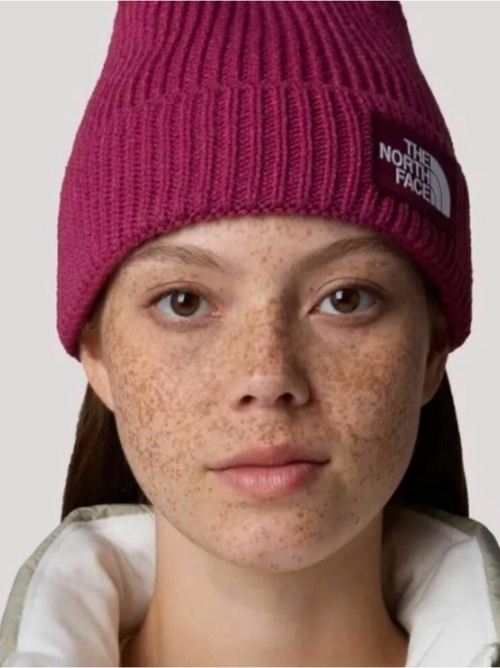 The North Face Ribbed Beanie - Deep Berry Pink